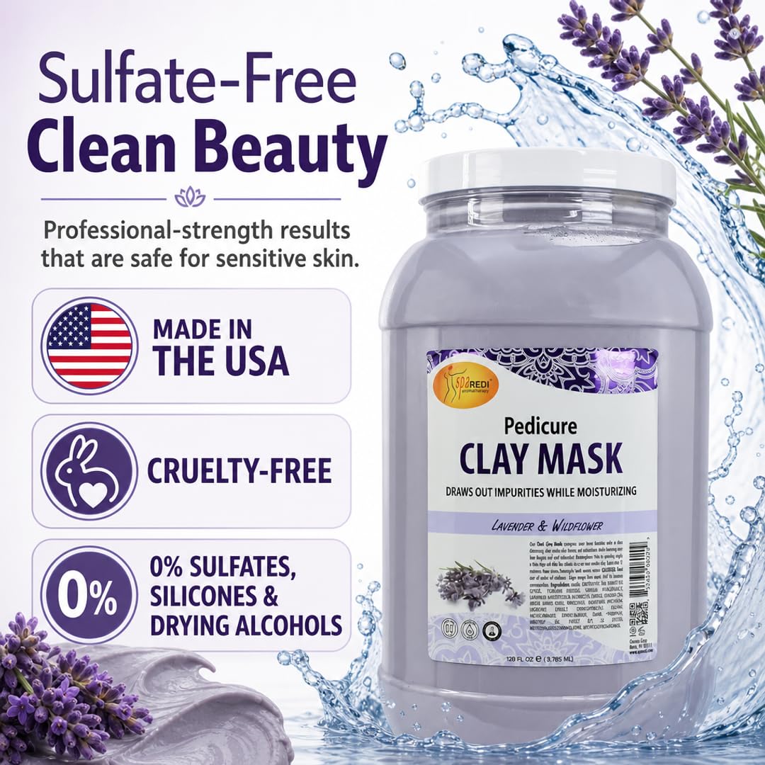 Amazon.com : SPA REDI Bentonite Clay Mask – Full-Body Detox & Deep